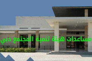 مساعدات هيئة تنمية المجتمع دبي