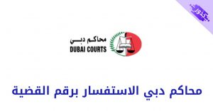 محاكم دبي الاستفسار برقم القضية و الاستعلام عن القضايا 2022
